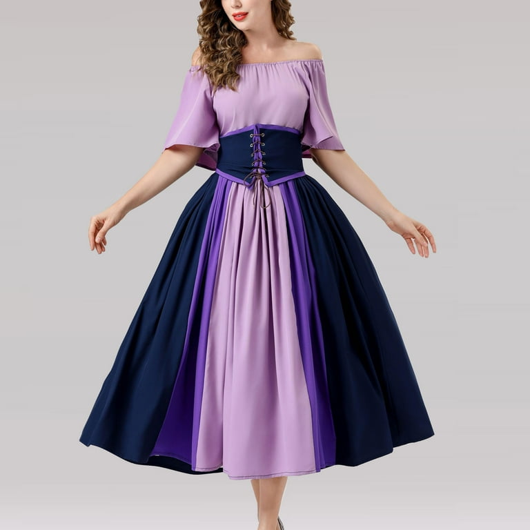 fitted lace wedding dress Purple Satin A-line Backless Long Prom Dresses With Slit, Evening Dress,  MP910 main image 0