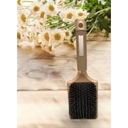 TEMI Adult Professional And Personal Boar Plastic Wire Bristle Hair Brush, Detangling, Biege