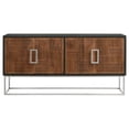 thumbnail image 3 of Benjara Manie 67" Sideboard Cabinet Console- 4 Doors- Mango Wood- Walnut Brown, 3 of 5