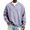 Light Purple, variant on Mens Waffle Long Sleeve Shirt Loose Fit Notch Neck Long Sleeve Thermal Shirts Casual Comfort Oversized Tops