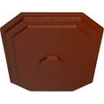 thumbnail image 3 of Ekena Millwork 25 1/4"W x 17 1/4"H x 1 3/4"P Felix Ceiling Medallion, Hand-Painted Firebrick, 3 of 5