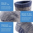 thumbnail image 4 of u&i Mens Performance Cushion Cotton Mid Cut Quarter Athletic Socks, Grey (8-Pack), 4 of 4