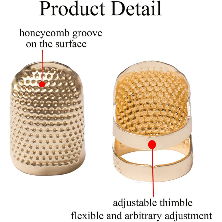 Flexible and Hard Plastic Thimbles in Two Sizes