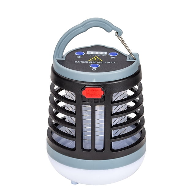 Bearachild Trampa para moscas recargable portátil, luz estable de alto brillo, no tóxica, recargable/USB, inodoro Repelente de insectos y plagas Negro