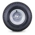 thumbnail image 2 of WANDA Lawn Mower Tractor Tire Wheel Assembly 18X8.5-8 4-Ply P332 with 3/4" Bushing 3/16" Keyway 3-1/2" offset Hub Silver Wheel-13028,SET 2, 2 of 3
