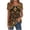 #0062-Brown, variant on Neewe Womens Tops 2026 Casual Summer Crewneck Short Sleeve Striped Color Block High Low Trendy Pullover Blouse