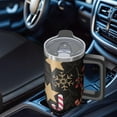 thumbnail image 5 of 30oz Snowflakes Tumbler with Straw Handle Leak Proof Stainless Steel Cup Christmas Presents Gifts, 5 of 5