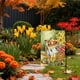 thumbnail image 4 of Bandera colgante de fibra de poliéster, decoración navideña, bandera de jardín de Acción de Gracias, girasol, calabaza, festival, decoración para exteriores, bandera festiva, decoración navideña, deco, 4 of 6