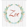 thumbnail image 3 of Ambesonne Zoe Shower Curtain, Blossoming Nature Foliage, 69"Wx84"L, Multicolor, 3 of 3