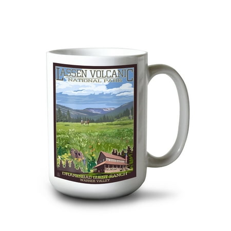 

15 fl oz Ceramic Mug Lassen Volcanic National Park California Drakesbad Valley Dishwasher & Microwave Safe