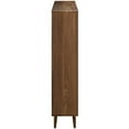 thumbnail image 2 of Modway Transmit Modern Particleboard Wood Bookcase in Walnut, 2 of 3