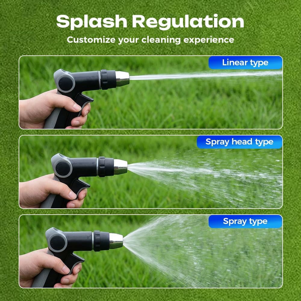 Turn Any Hose into a High Pressure Water Cleaning Jet, 2026 New Heavy Duty Garden Hose Nozzle, Multi Function Lawn & Garden Watering Sprayer, Spray Nozzles for Cleaning Garden Yard Pets Car (A)