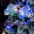 thumbnail image 7 of 2PCS Christmas Ribbon Lights Battery Operated Fairy Led Lights Christmas Decorations Copper Wire Ribbon for Christmas Tree Outdoor Indoor Xmas Party Weddings Hanging Decor, 7 of 7