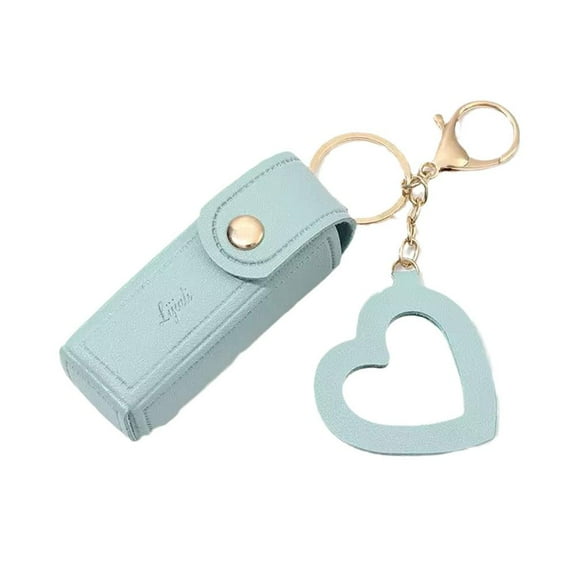 Women's Lipstick Holder Key Chain Portable Lip Gloss Bag Case