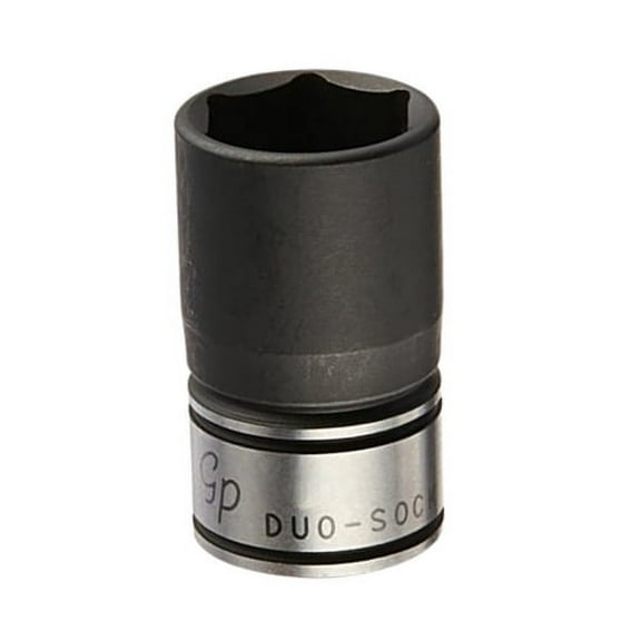 Grey Pneumatic 81012R 3/8" Drive x 3/8" Standard Length Duo-Socket, 6 Point