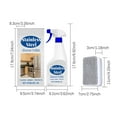 thumbnail image 3 of Spray limpiador de acero inoxidable 237 ml para desengrasar las huellas dactilares • Aclarador de superficie para electrodomésticos de cocina • RustCare • Secado rápido sin enjuague, 3 of 9