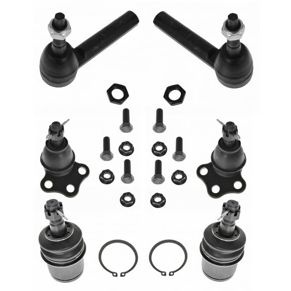 TRQ Front Ball Joints Tie Rods Kit Fits 2000-2004 Dodge Dakota 2000-2003 Durango PSA43333