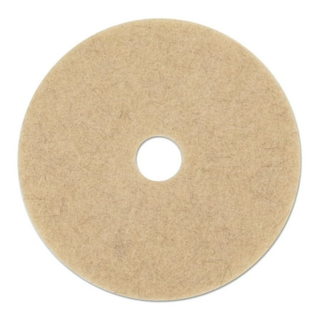 DyGTyX BWK4021NHE 21 in. Diameter Natural Hair Burnishing Floor Pads - Tan (5/Carton)
