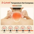 thumbnail image 2 of Flaremore Neck Heating Pad with Vibration Massage for Neck Pain Relief, USB Heated Neck Wrap, Soft Neck Warmer for Soreness Stiffness, 3 Levels Heat & Massage, Gray, 2 of 13