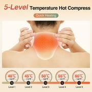 Neck Heating Pad, Wireless Heat Wrap for Neck, Electric Shoulder Relaxer with 5 Heating Levels, 30 Minutes Auto Shut Off
