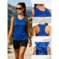 thumbnail image 4 of NELEUS Womens Workout Tank Tops for Athletic Yoga Running Gym Sleeveless Shirts Crewneck Racerback,Blue,US Size M, 4 of 8