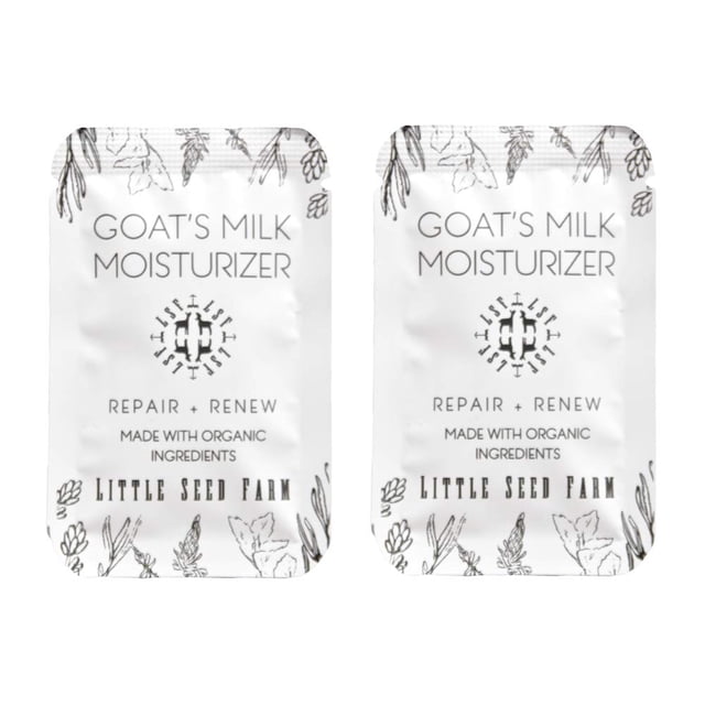 Hidratante facial con leche de cabra Little Seed Farm - Crema facial hidratante orgánica natural - Tamaño de viaje