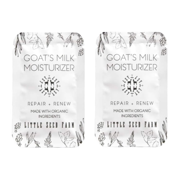Hidratante facial con leche de cabra Little Seed Farm - Crema facial hidratante orgánica natural - Tamaño de viaje