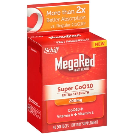 Schiff MegaRed Extra Strength Super CoQ10 200 mg, 40 Ct