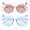 thumbnail image 1 of KAKOWELY 2 gafas de sol para niños con diseño creativo de oso y montura redonda, regalo, 1 of 4
