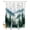 Gray Green Forest Green, variant on Split Shower Curtain for Transfer Bench, Ink Green Forest Fabric Shower Curtains for Bathroom, Watercolor Modern Mountain Tub Sliding Transfer Bench Waterproof Bath Curtains 72"x78"