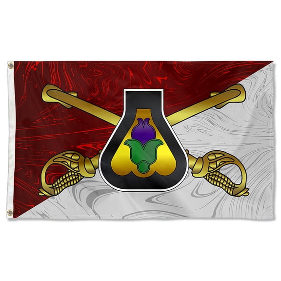 Cayyon United States 21st Cavalry Division Flag 3x5Feet Military Banner with 2 Brass Grommets