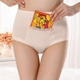 thumbnail image 4 of Daznico Womens Underwear - Women Menstrual Pocket Pocket High Waist Anti Leakage Pants - Panties for Women,Color:Khaki,Size:XXL, 4 of 5