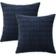 thumbnail image 1 of Pack of 2 Corduroy Decorative Throw Pillow Covers 20x20 Inch Soft Boho Striped Pillow Covers Modern Farmhouse Home Decor for Sofa Living Room Couch Be, 1 of 4