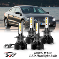 thumbnail image 1 of Compatible con Juego de Lámparas Alta/Baja Volkswagen Passat CC 2010 2011 2012 - 4 Unidades, 10,000LM 6500K Blanco Frío, Bombillas 500% Ultraluminosas, Plug & Play, 1 of 11