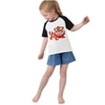 thumbnail image 3 of RXIRUCGD 2025 Vêtements d'Été pour Enfants Tout-Petits Garçons Filles Mode Mignon Col Rond Imprimé Manches Courtes Haut, 3 of 6
