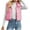 Pink, variant on Womens Cropped Puffer Vest Sleeveless Winter down Waistcoat Outerwear Short Warm Lightweight Gilet Jacket