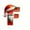 F, variant on 26-Pack Santa Hat and Beard Alphabet Christmas Tree Ornaments, Festive Hanging Decorations for Holiday Tree Decor