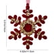 thumbnail image 3 of CaiYueKe Flocking Christmas Tree Ornaments Set, Holiday Decorations with Bows Elks Snowflakes Butterflies Wreaths, Festive Home Party Decor for Xmas, 3 of 7