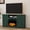 Fireplace-Green, variant on CBJCBJ 60.23" Farmhouse TV Console , 33" Tall Entertainment Center | Up to 65" & Larger TVs | Adjustable Shelf | 3 Drawers & Sliding Barn Doors(BROWN)
