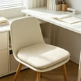 thumbnail image 2 of Leodye 1PCS Summer Flax Linen Horseshoe Chair Cushion, Strap Anti-slip Fixed Design, Soft Seat Pad for Household Dining Chair Daily Use -16.53x15.74in, 2 of 6