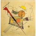 thumbnail image 2 of Kandinsky, Wassily 20x20 Black Ornate Wood Framed with Double Matting Museum Art Print Titled - Free relationship 1923, 2 of 4