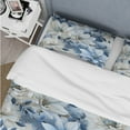 thumbnail image 4 of Designart "Polar Botanical Beauty I" Blue Floral Bedding Covert Set - Cottage Bed Set With 2 Shams, 4 of 5