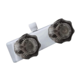 thumbnail image 1 of RV Shower Faucet, Shower Faucet Replacement 4In RV Shower Valve Diverter with Dual Smoked Knob for Bathroom Shower, 1 of 6