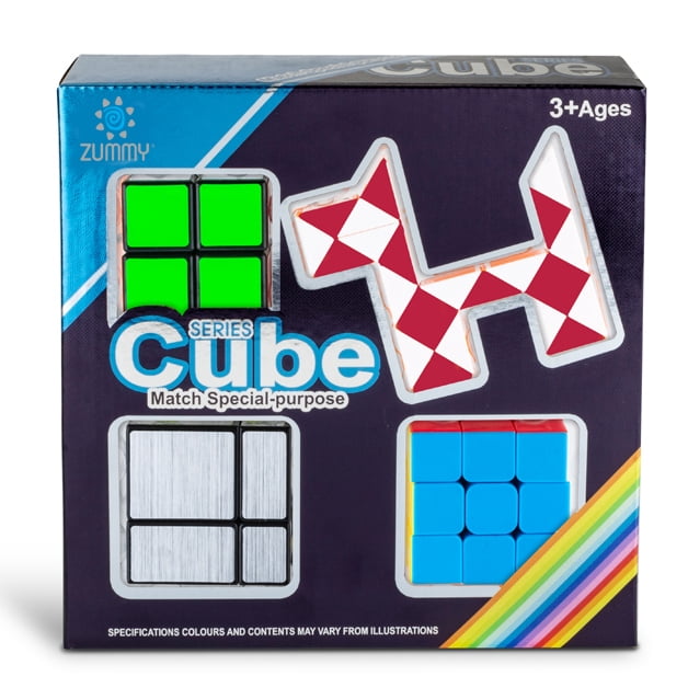 Zummy Brain Teaser Puzzles Bundle (4-Pack)