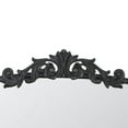 thumbnail image 3 of Kea 41 Inch Wall Mirror, Black Curved Arched Metal Frame, Baroque Design- Saltoro Sherpi, 3 of 5