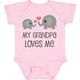 thumbnail image 3 of Inktastic My Grandpa Loves Me Boys or Girls Baby Bodysuit, 3 of 5