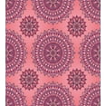 thumbnail image 3 of Purple Mandala Duvet Cover Set, Filigree Art Inspired Bohemian and Oriental Display, Decorative 3 Piece Bedding Set with 2 Pillow Shams, King Size, Coral Fuchsia, by Ambesonne, 3 of 3