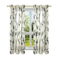 thumbnail image 7 of Yayeee Window Curtains Set of 2 for Living Room Light Filtering 63"x42", Leaves Pattern, 7 of 7