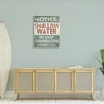 thumbnail image 3 of Stupell Industries Vintage Shallow Water Phrase Typography Painting Gallery Wrapped Canvas Art Print Wall Art, 30 x 40, 3 of 8