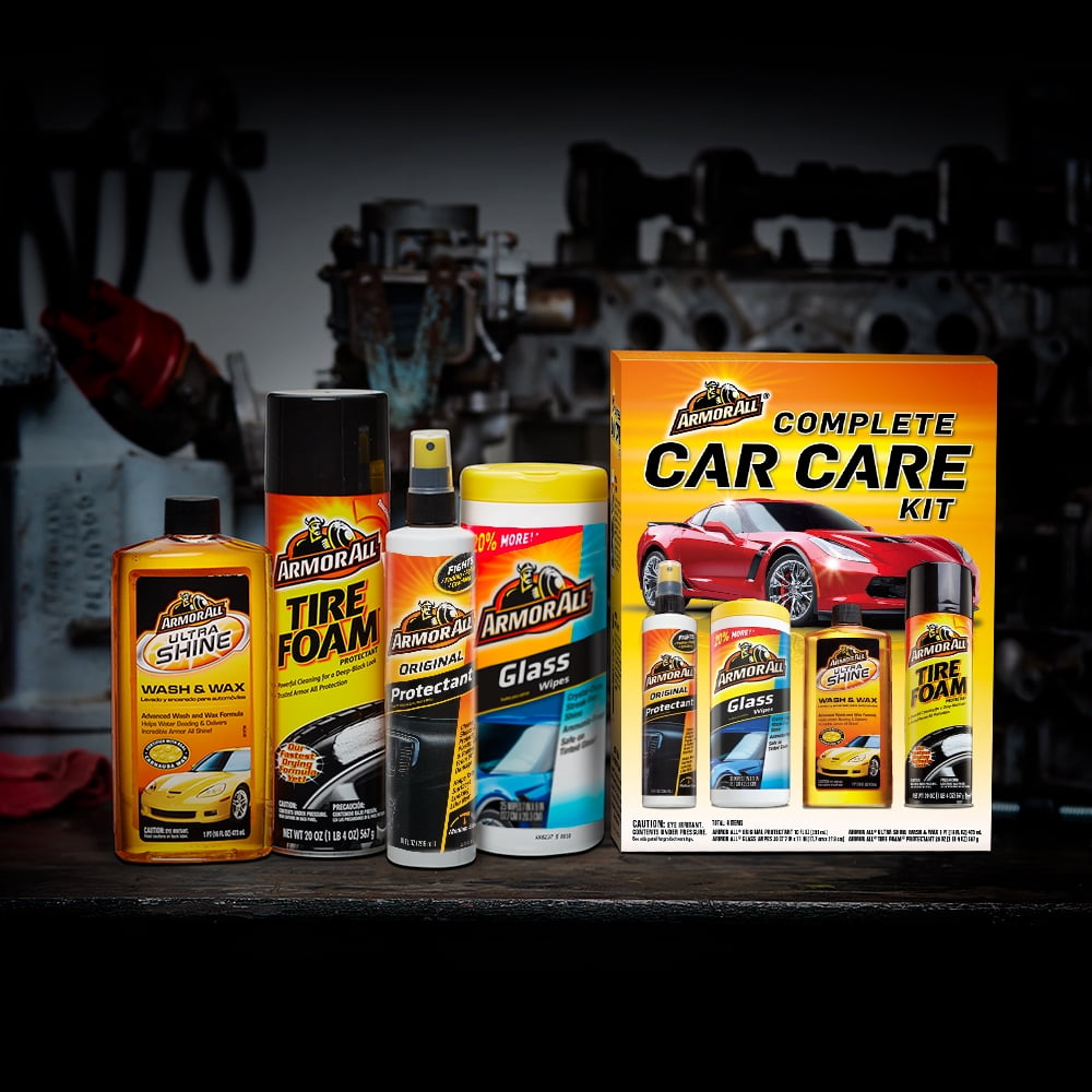 Armor All Complete Car Care Kit (4 Pieces), Car Cleaning